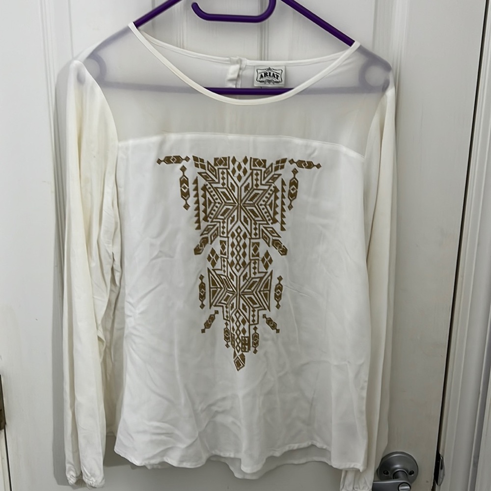 Arita western embroidery top